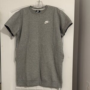 Nike Heather Gray Crewneck Dress with pockets